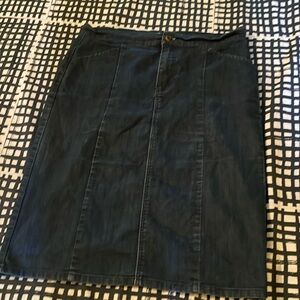 Junee Stretch Denim Pencil Skirt Size Large